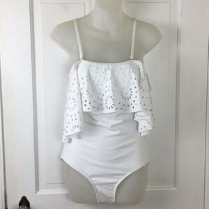 Tempt Me Off The Shoulder Ruffle One Piece Swimsuit